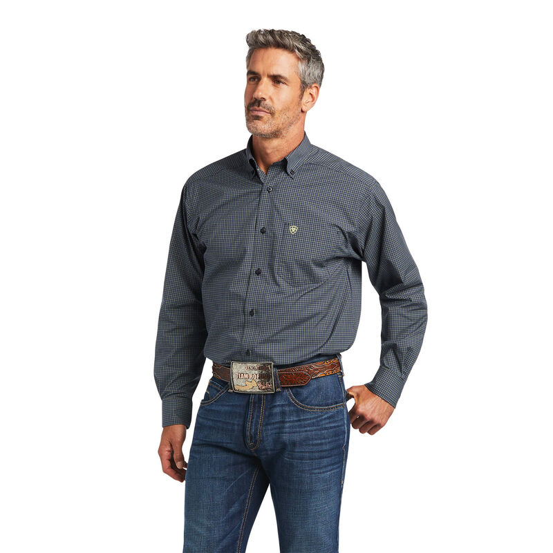 Ariat Hemden Herren - Pro Series Brian Classic Fit Navy ( RCISG-4520 )